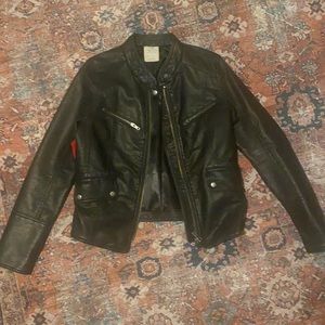 Free people faux leather jacket